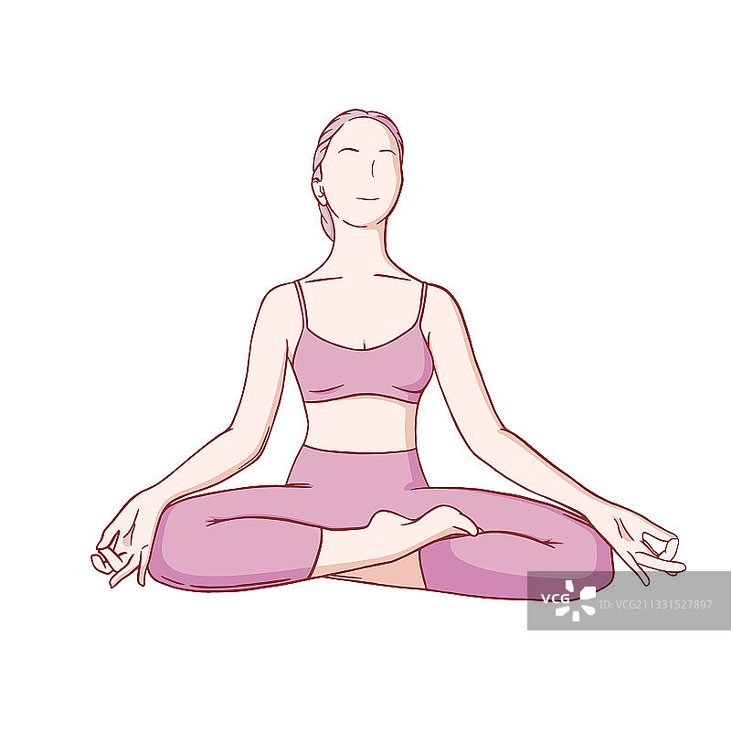 悉达式瑜伽冥想：静坐冥想图片素材