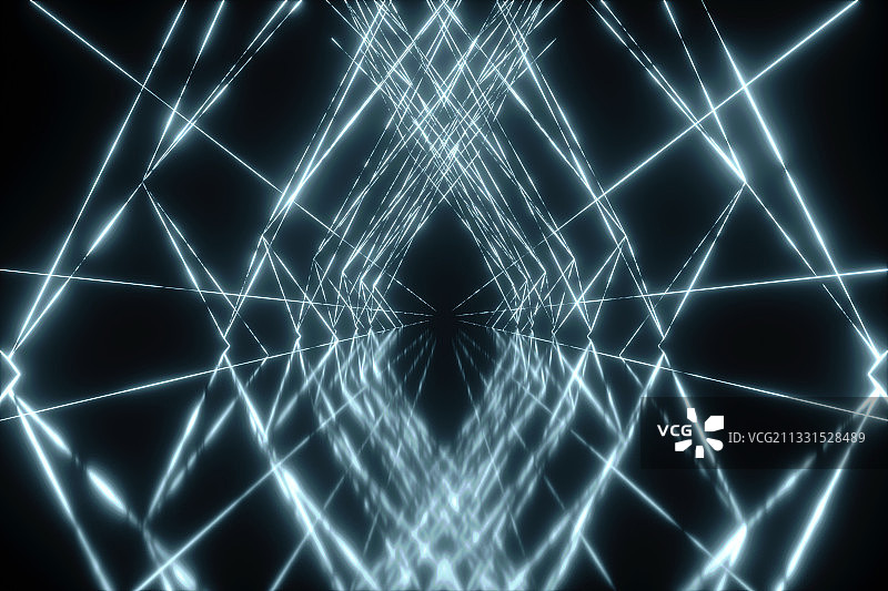 3D现代霓虹灯简洁空间背景图片素材