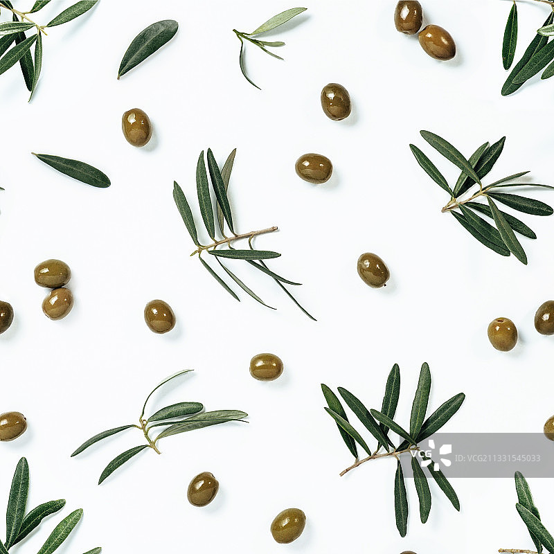 白色背景上的食材俯视照片图片素材