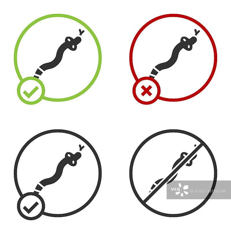 白色背景上的黑蛇图标图片素材