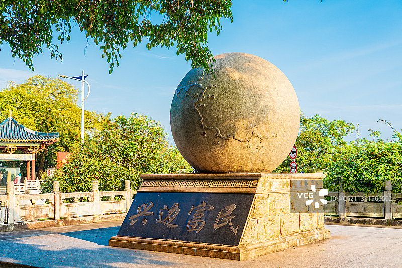广西东兴中国大陆零公里标志坛图片素材