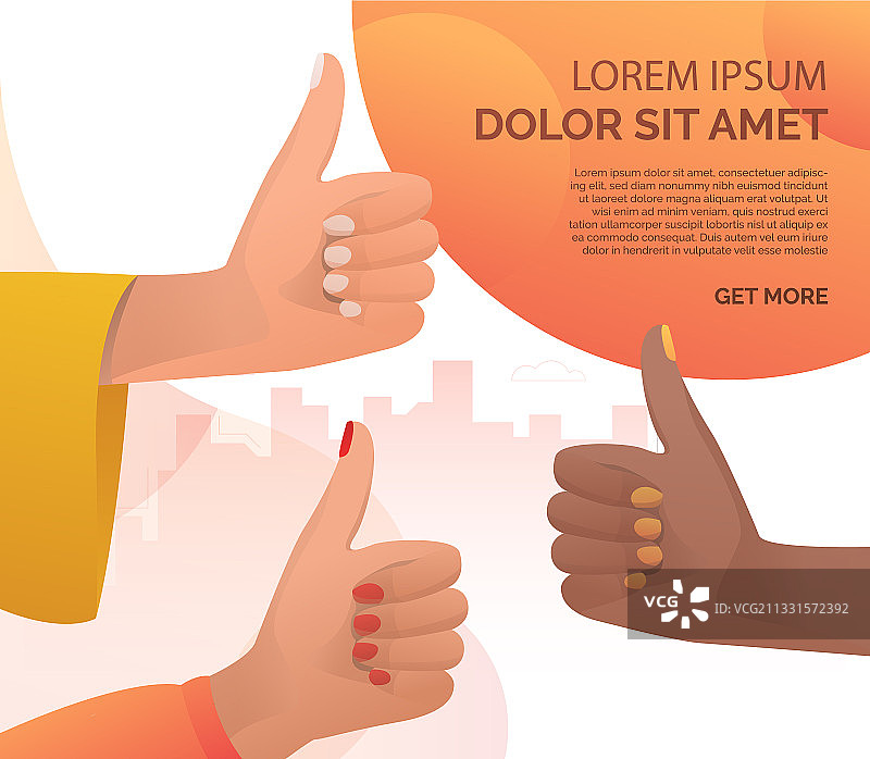 妇女举手点赞图片素材