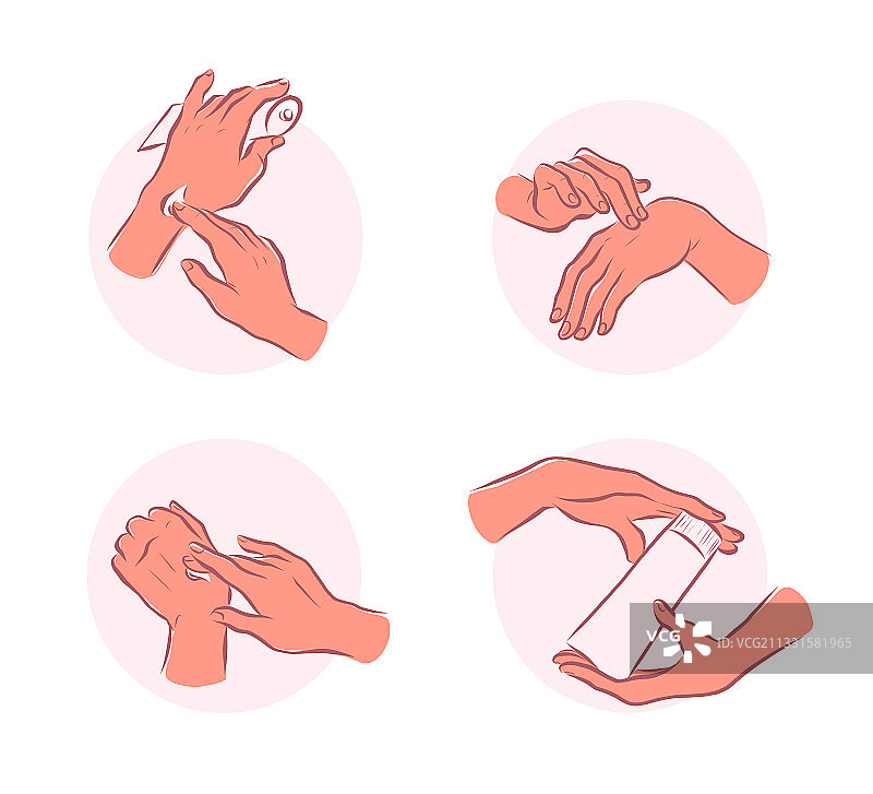 手部护理手持标志图片素材