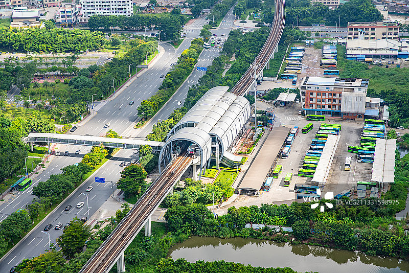 中国广州南沙蕉门地铁站风光图片素材