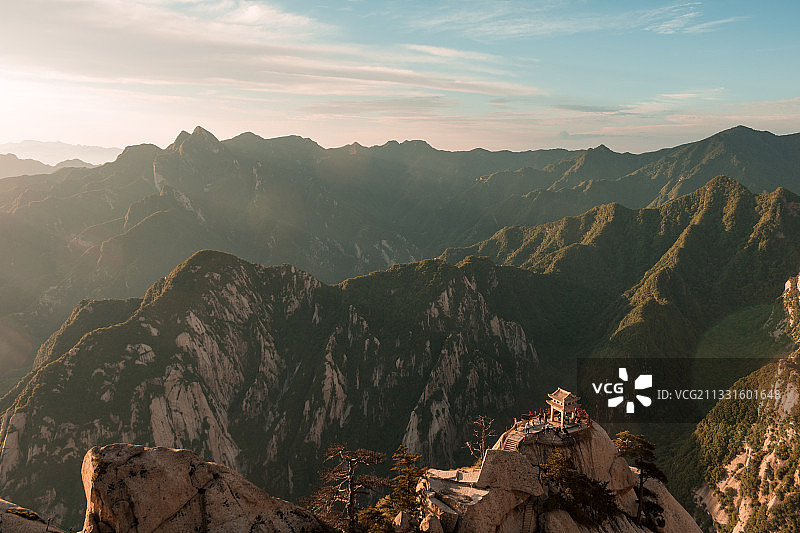 陕西秦岭华山自然风光图片素材