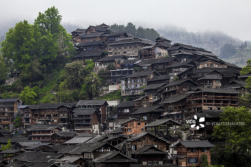 西江苗寨图片素材