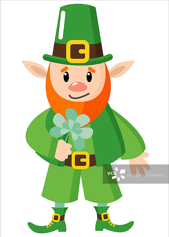庆祝圣帕特里克节的小妖精图片素材
