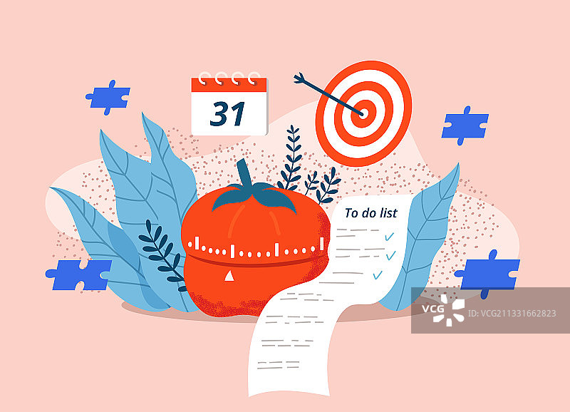 时间管理番茄工作法手表图片素材