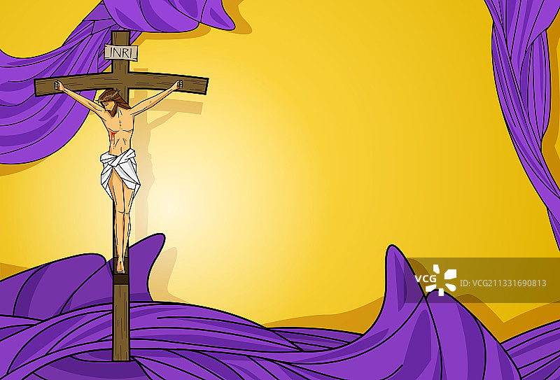 耶稣紫色长袍图片素材