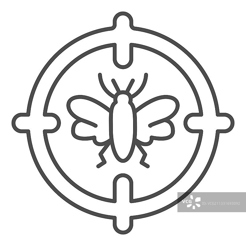 蚊子害虫防治图标图片素材