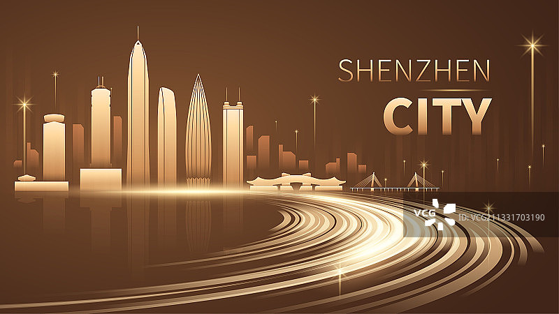 深圳城市科技插画图片素材