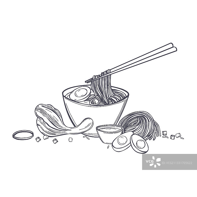 拉面套餐图片素材