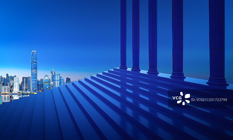 香港城市建筑台阶空间图片素材