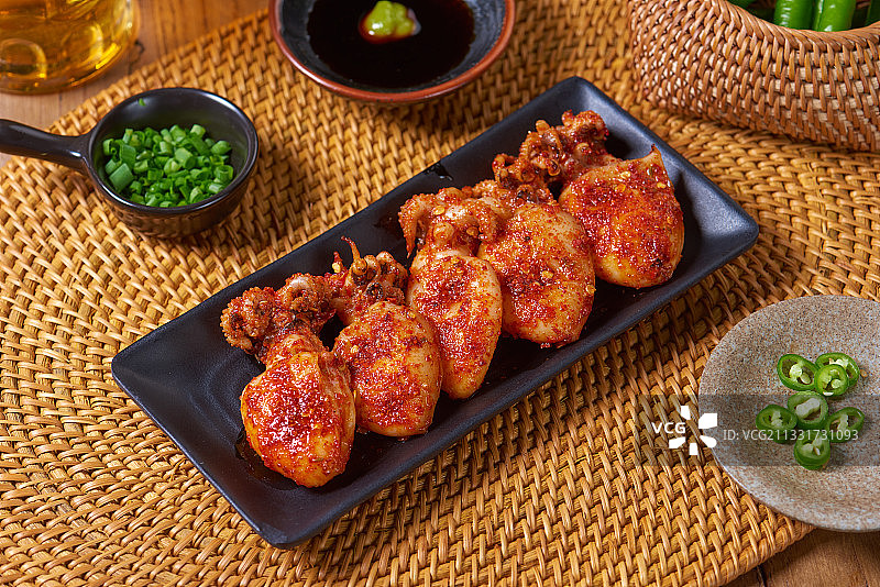 烧烤墨鱼仔图片素材