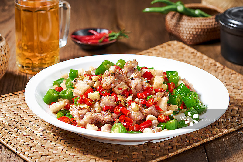 干锅兔肉图片素材