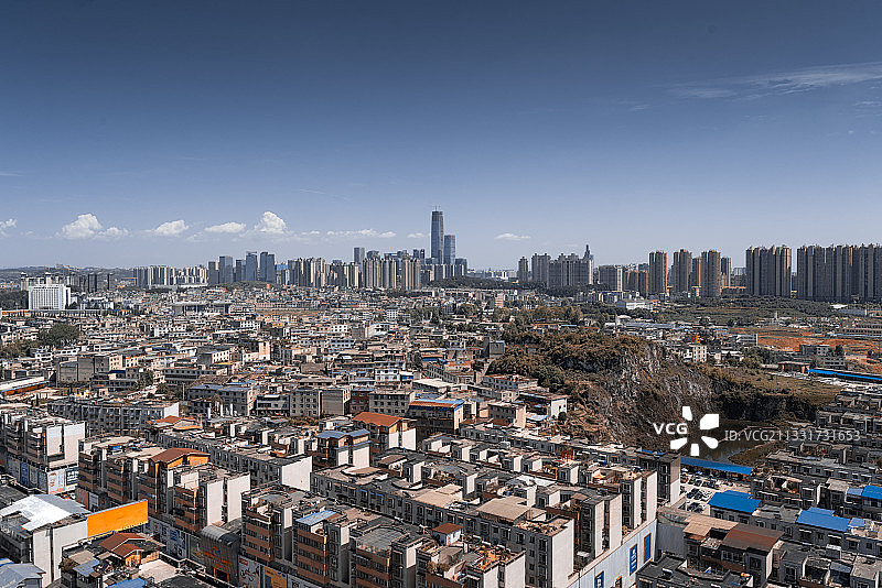 贵阳市白云区共大片区棚户区图片素材