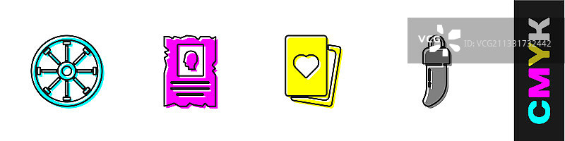 旧木轮西部通缉海报甲板素材图片素材