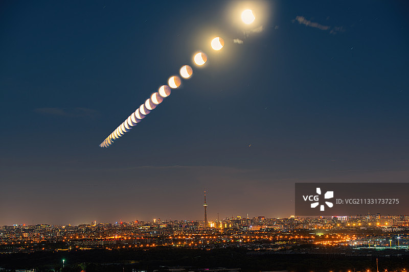 北京月全食图片素材