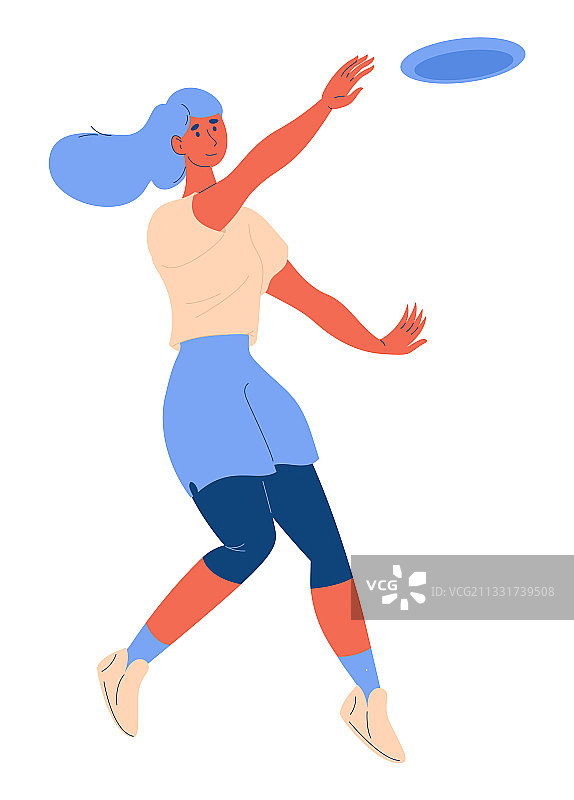 玩极限运动游戏的女性角色图片素材