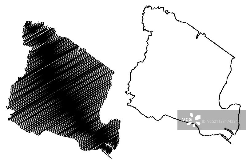美国新泽西州埃塞克斯县地图图片素材