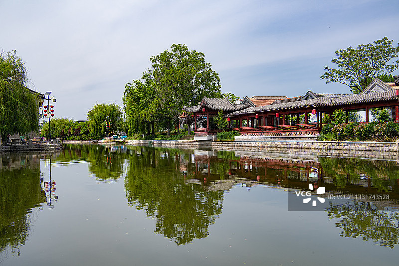大运河上的古镇：济宁微山县南阳古镇图片素材