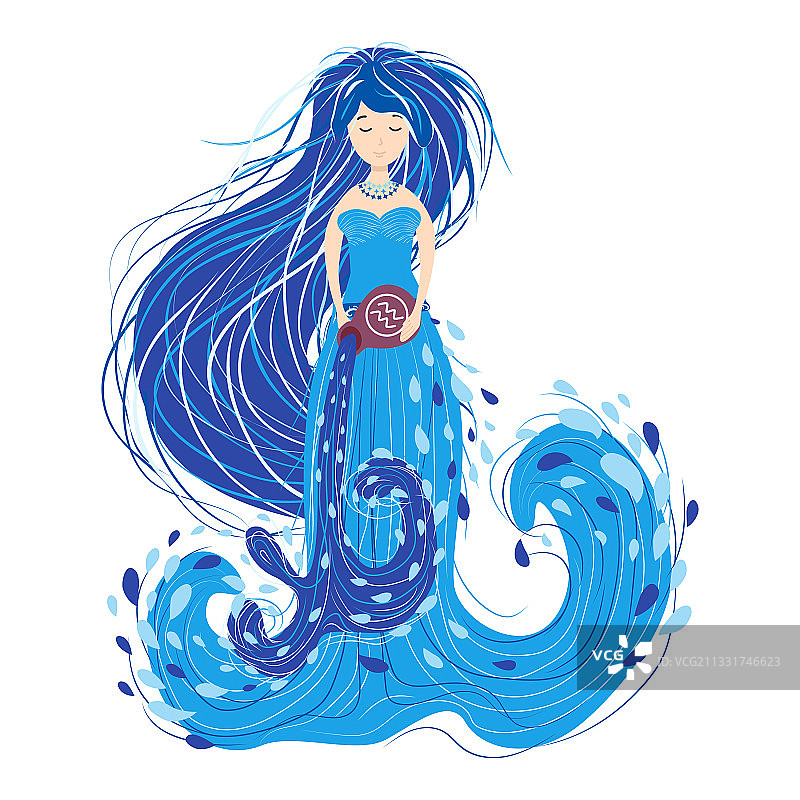 十二星座：美丽的女孩图片素材