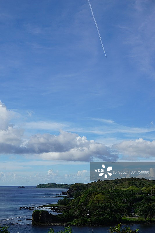 关岛海湾战机拖尾图片素材