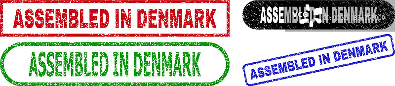 使用丹麦组装矩形水印图片素材