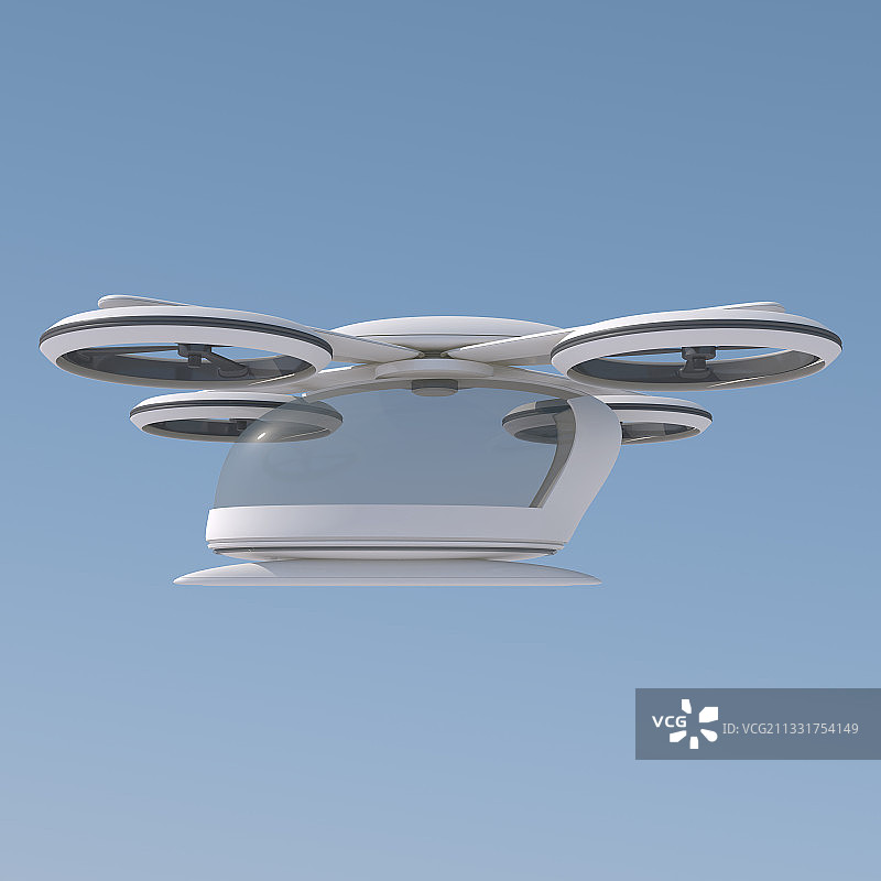3D飞机无人机未来交通运输图片素材