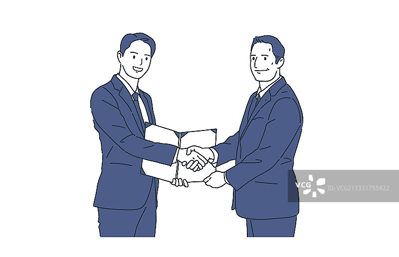 商务合作团队会议人物插画图片素材