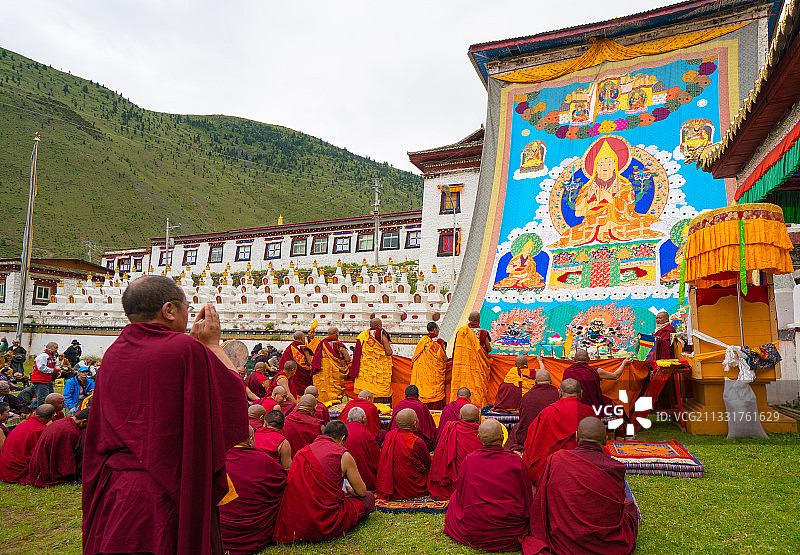 居里寺 甘孜图片素材