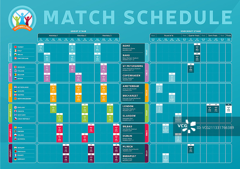 2020足球锦标赛决赛阶段比赛图片素材