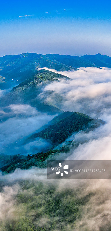 诸暨市同山镇云海风光图片素材