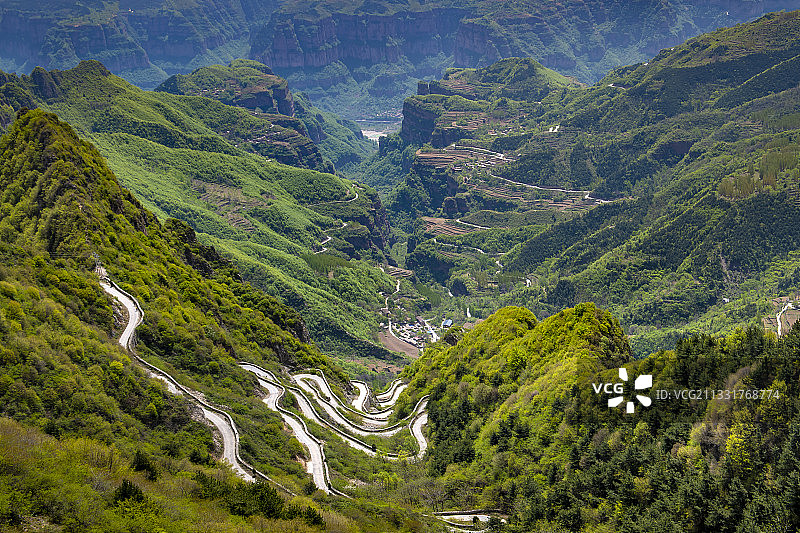河南省安阳市林州石板岩镇-大垴村图片素材