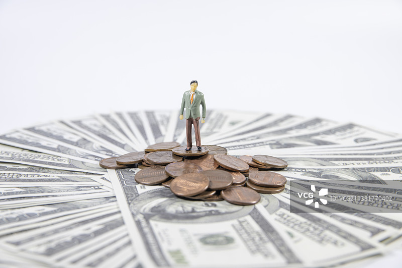 美元和硬币图片素材