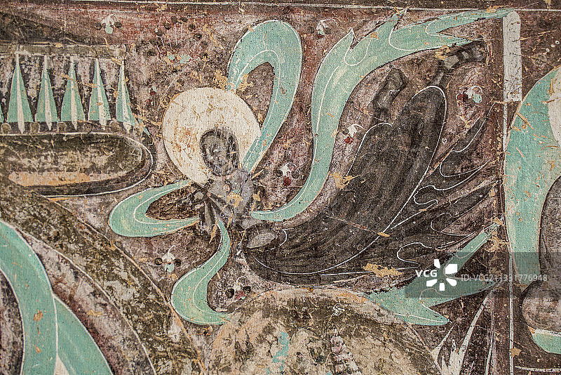 文化 艺术 传统 壁画 飞天 兰州 敦煌 古代图片素材