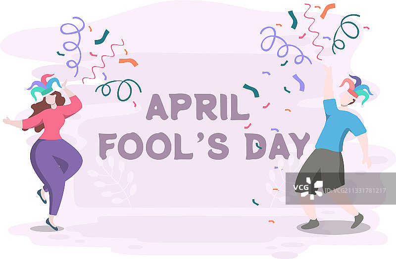 快乐的四月愚人节图片素材