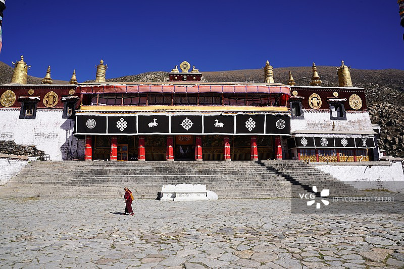 哲蚌寺 哲蚌寺辩经 拉萨图片素材