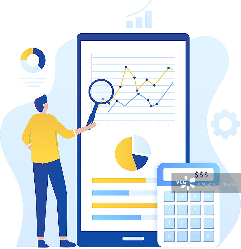 在线审计概念图片素材