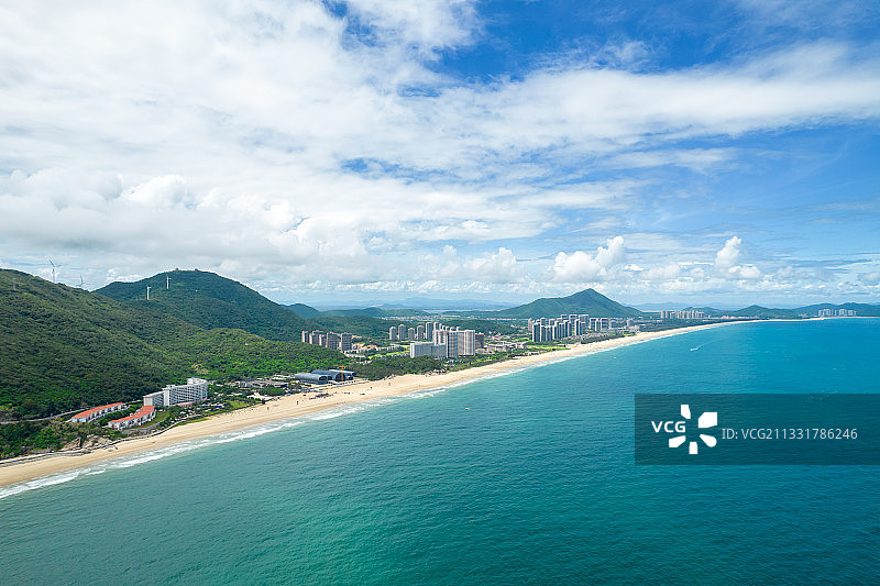 中国广东省阳江市海陵岛十里银滩图片素材