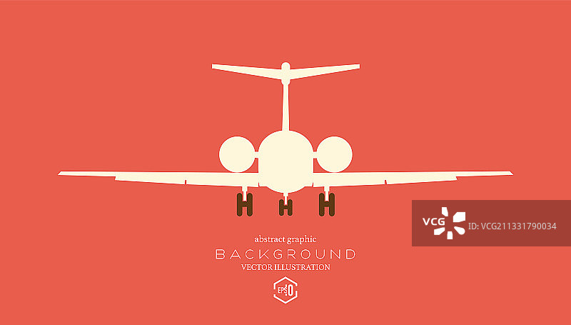 平行起降飞机logo图案，商务贸易概念材料，抽象矢量商业背景图片素材