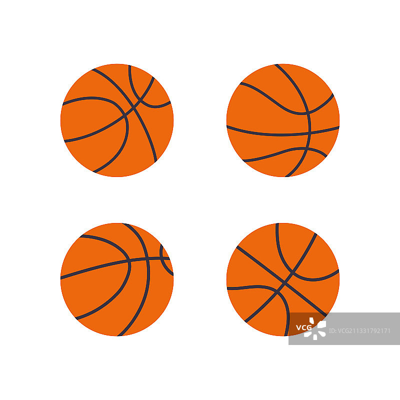 扁平化篮球图片素材