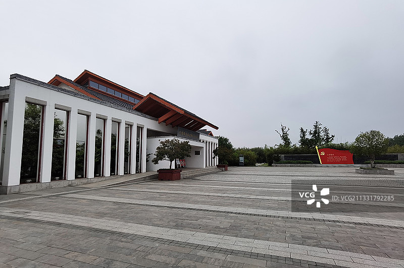 安徽滁州凤阳县小岗村沈浩先进事迹陈列馆外观图片素材