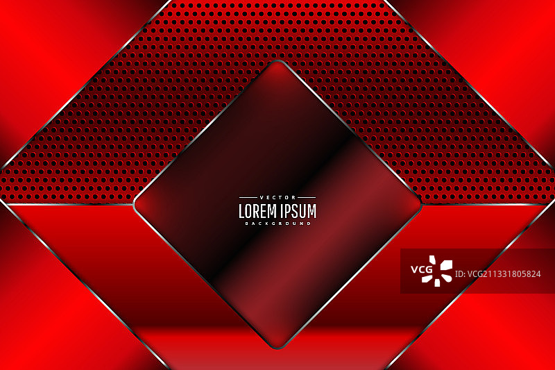 红色金属科技背景图片素材