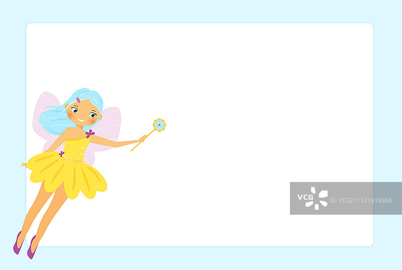 美丽的飞行仙女精灵公主角色图片素材