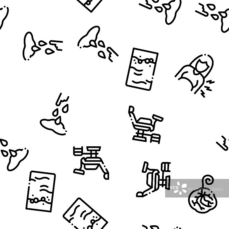 母婴医院无缝图案图片素材