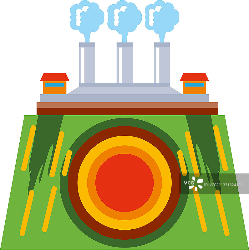 可再生能源地热发电替代方案图片素材