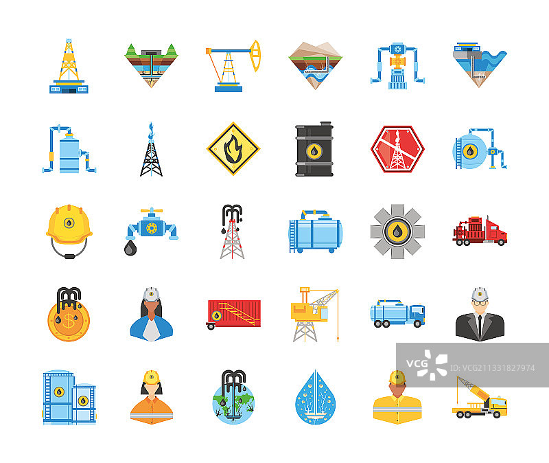 水力压裂行业石油天然气勘探图片素材