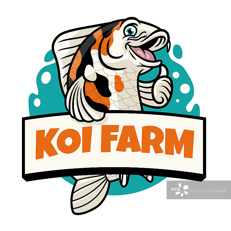 卡通锦鲤点赞图片素材