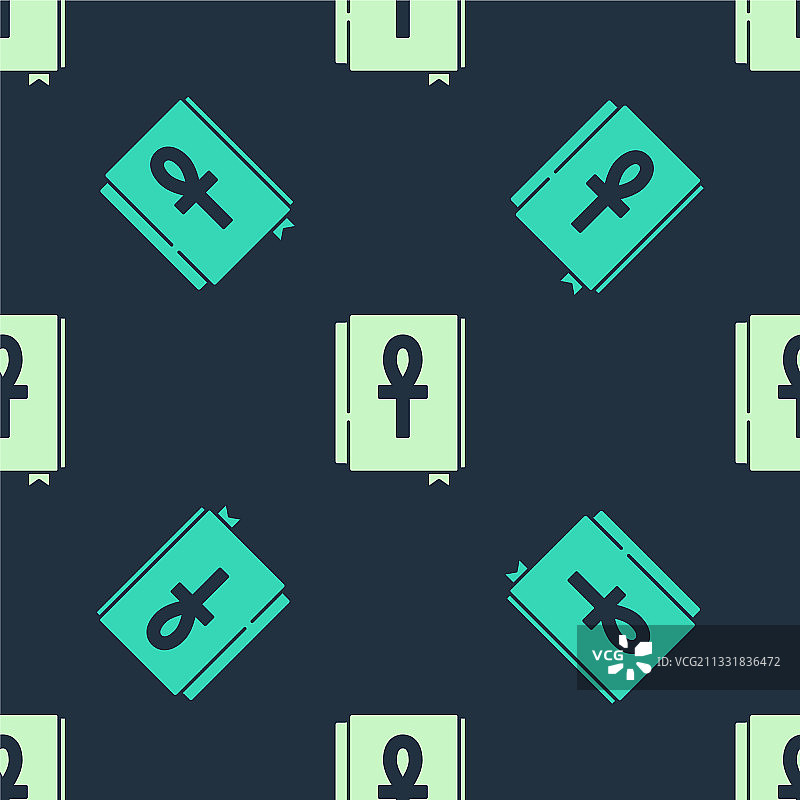 绿色和米色的十字架书籍图标图片素材